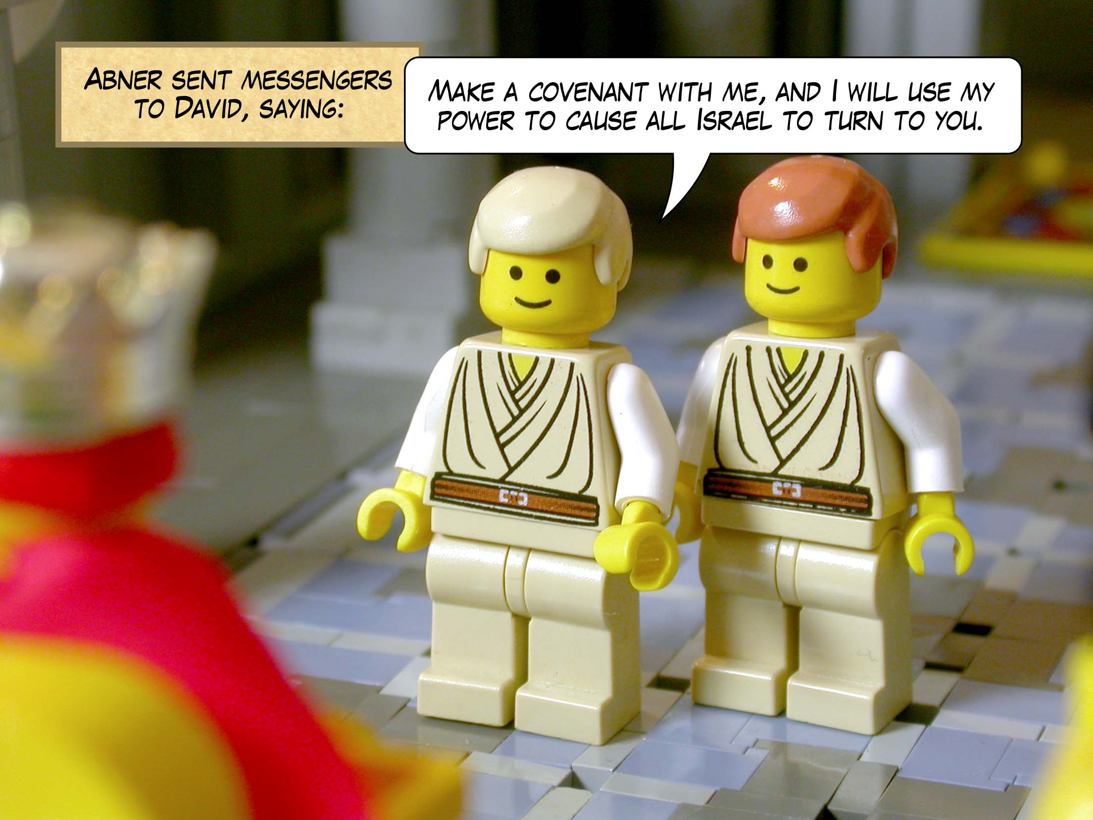 Abner sent messengers to David, saying, 'Make a covenant with me, and I will use my power to cause all Israel to turn to you.'