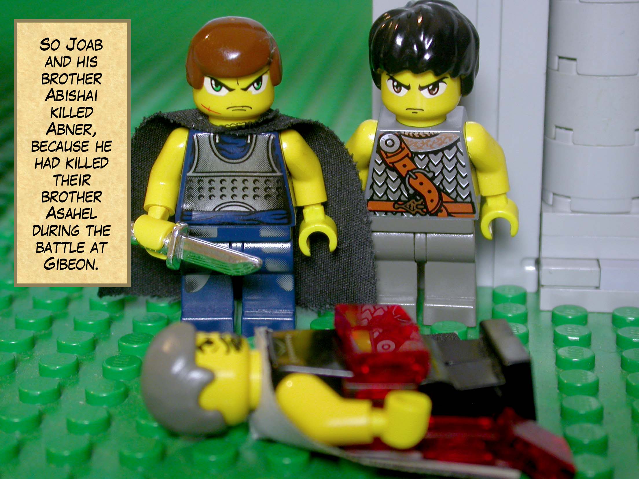 So Joab and his brother Abishai killed Abner, because he had killed their brother Asahel during the battle at Gibeon.