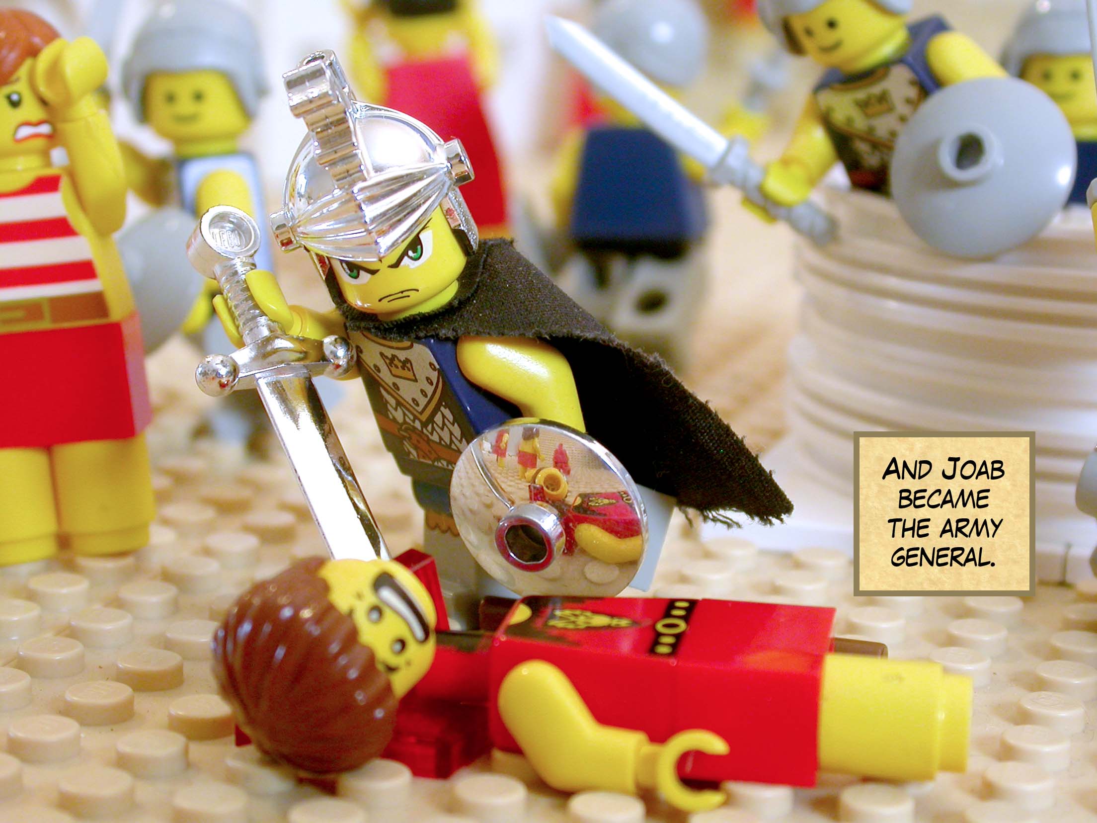 And Joab became the army general.