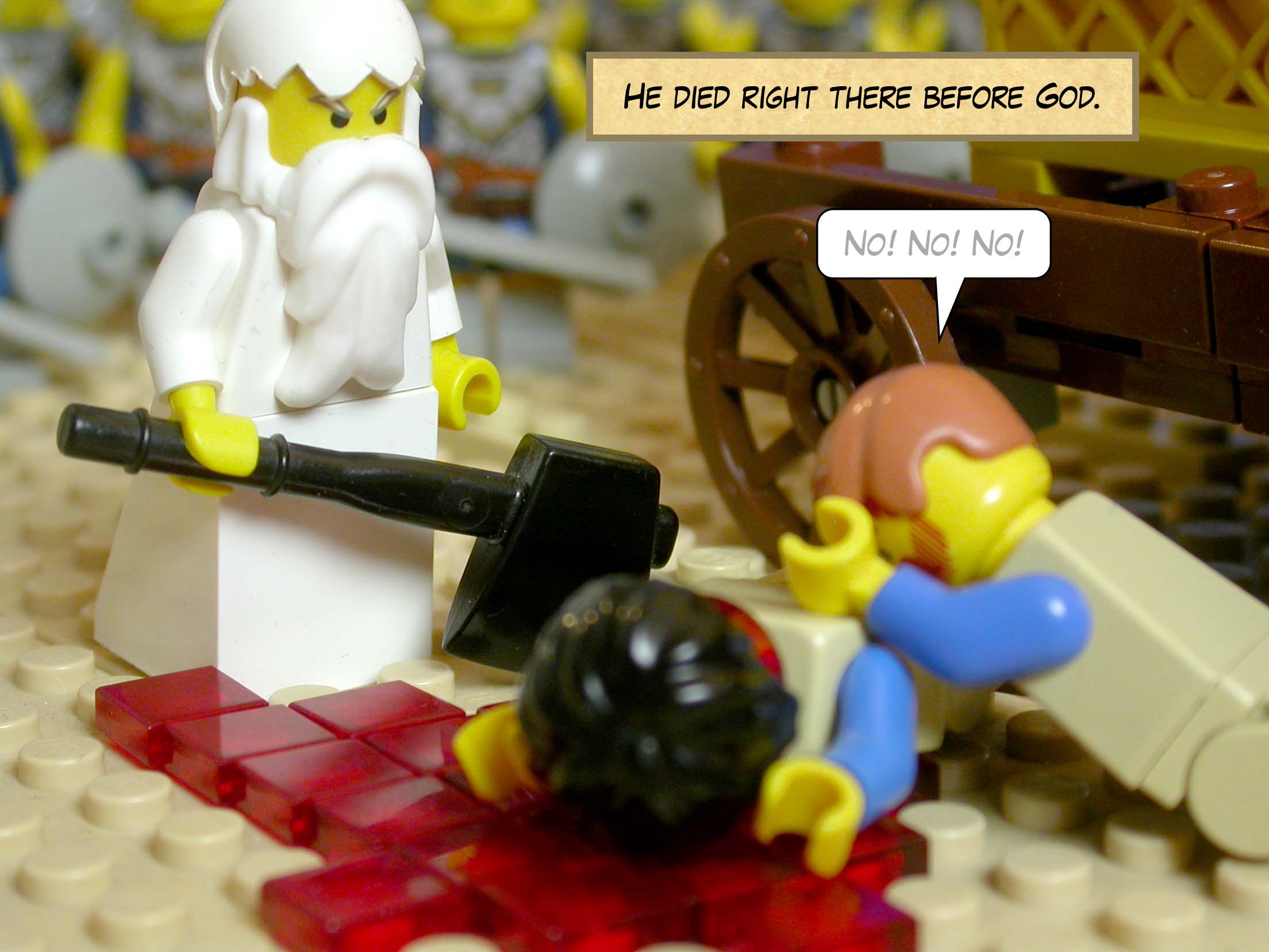 He died right there before God.