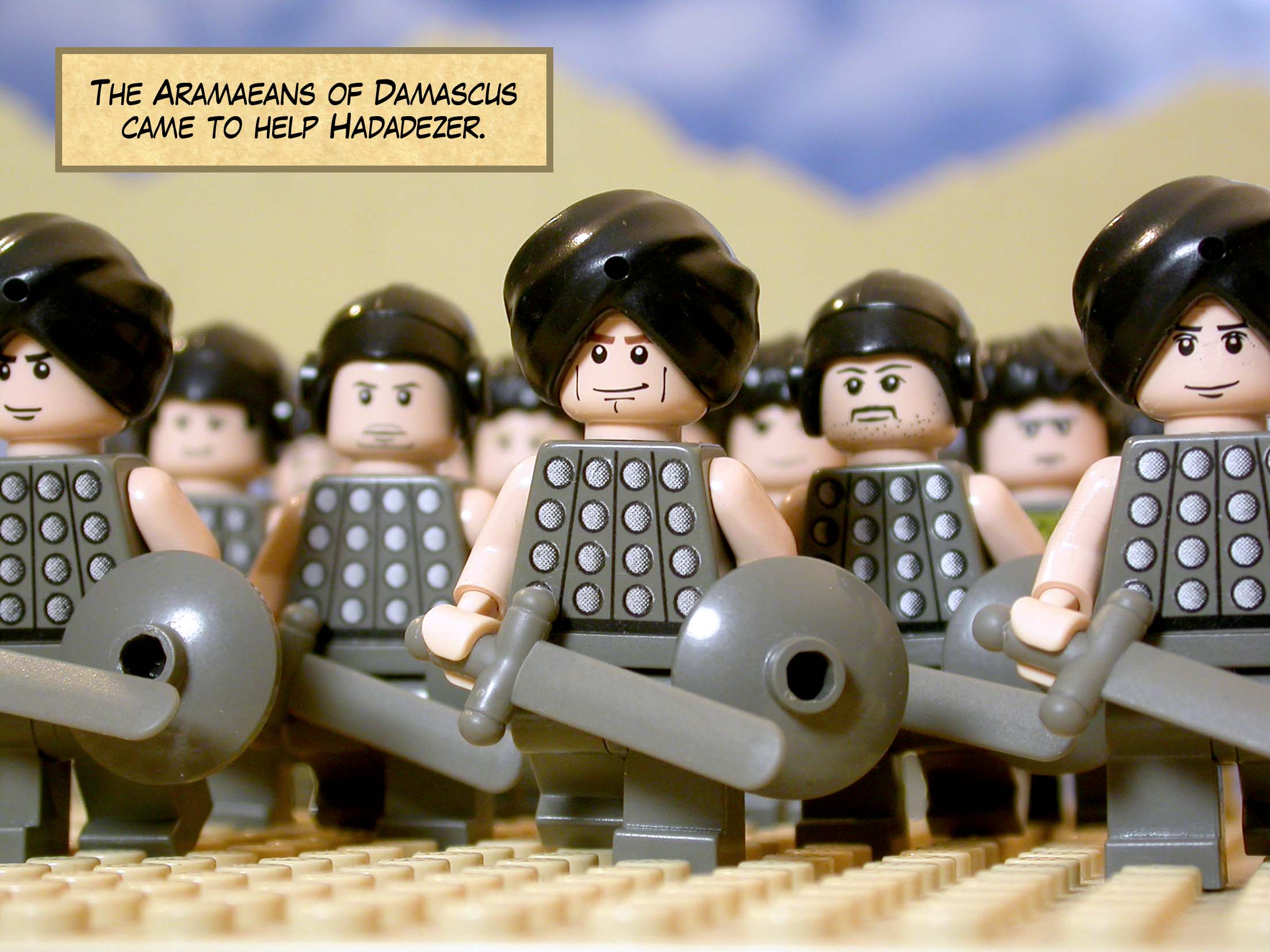 The Aramaeans of Damascus came to help Hadadezer.