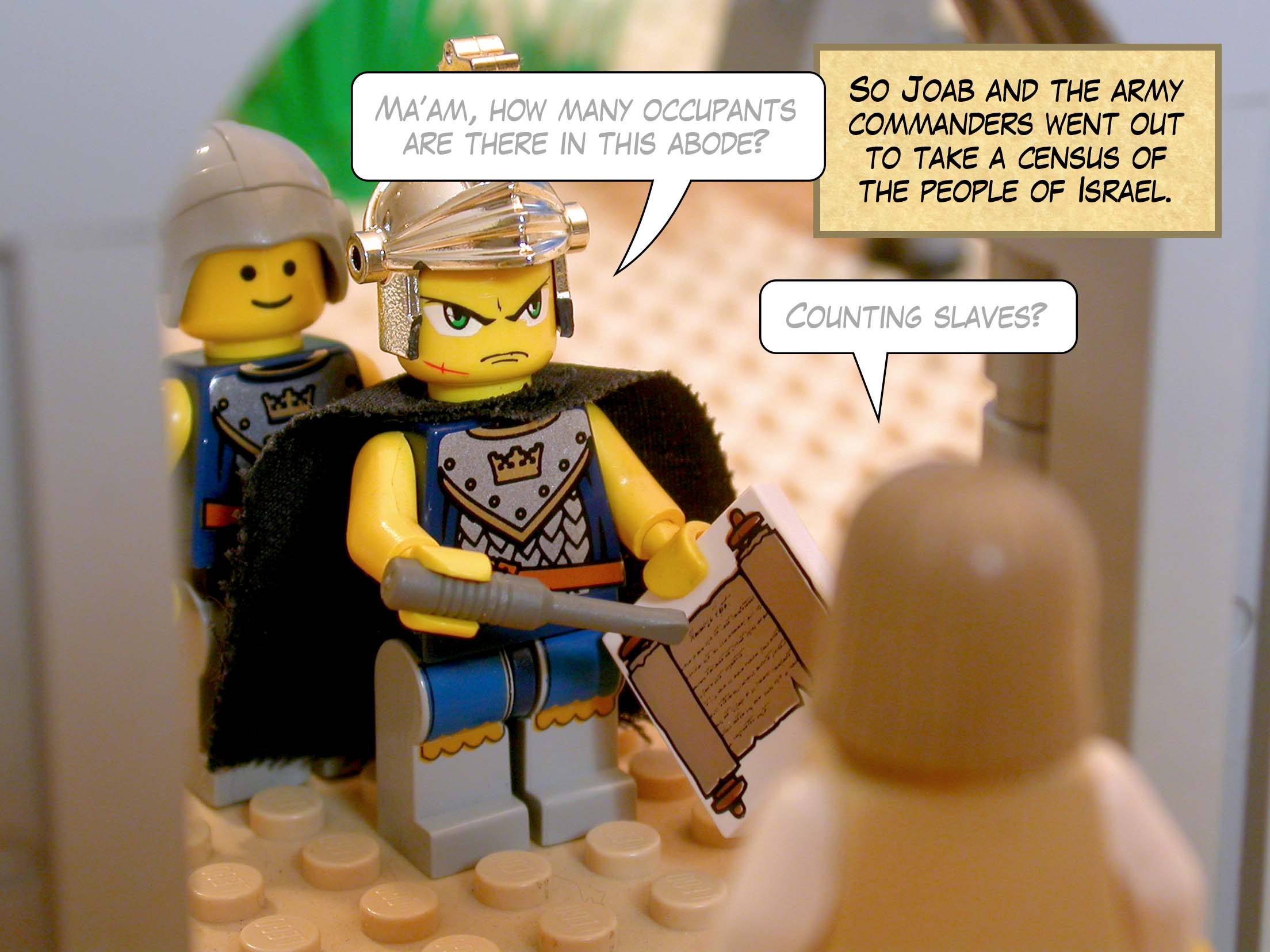 So Joab and the army commanders went out to take a census of the people of Israel.