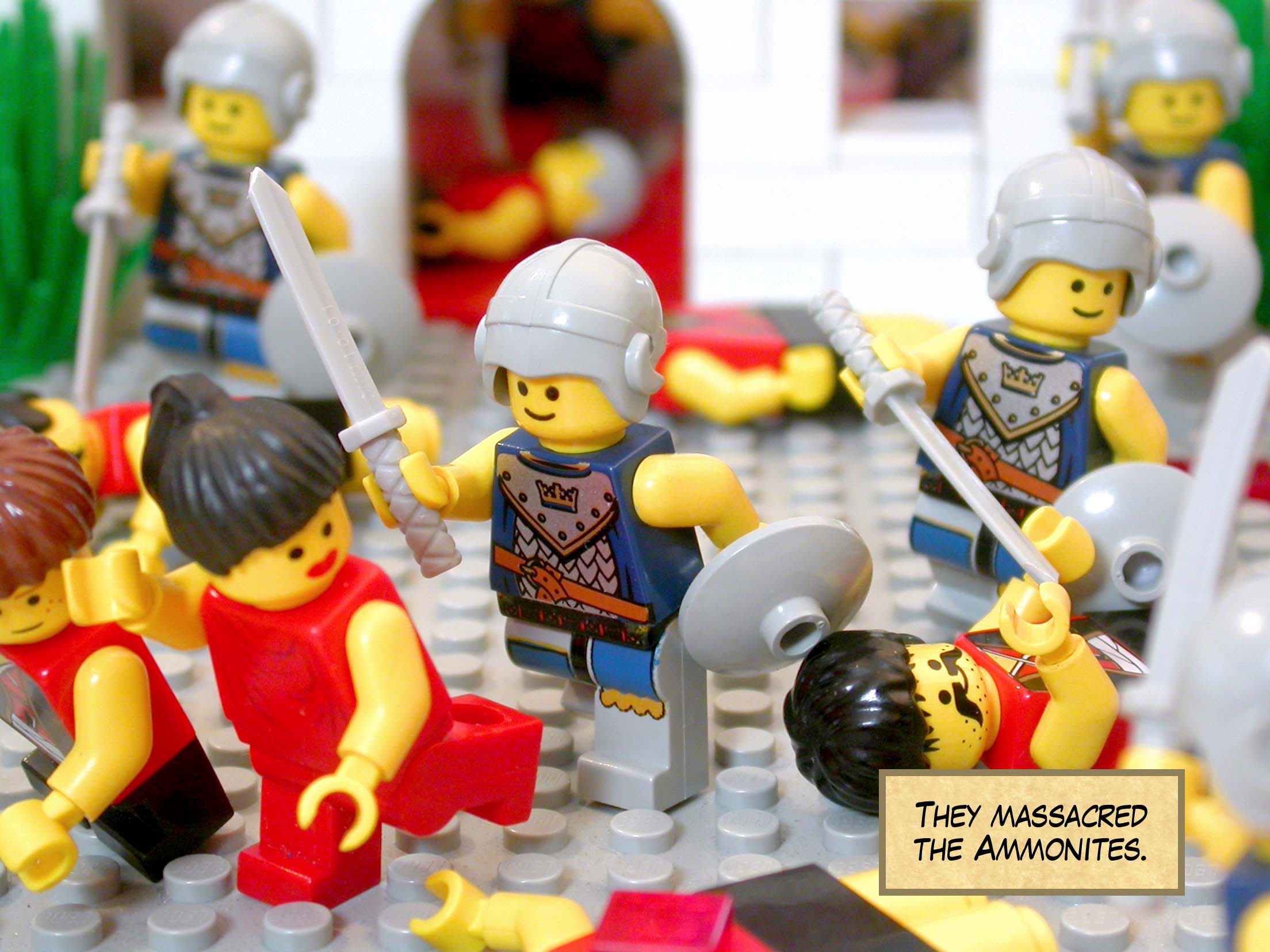 They massacred the Ammonites.