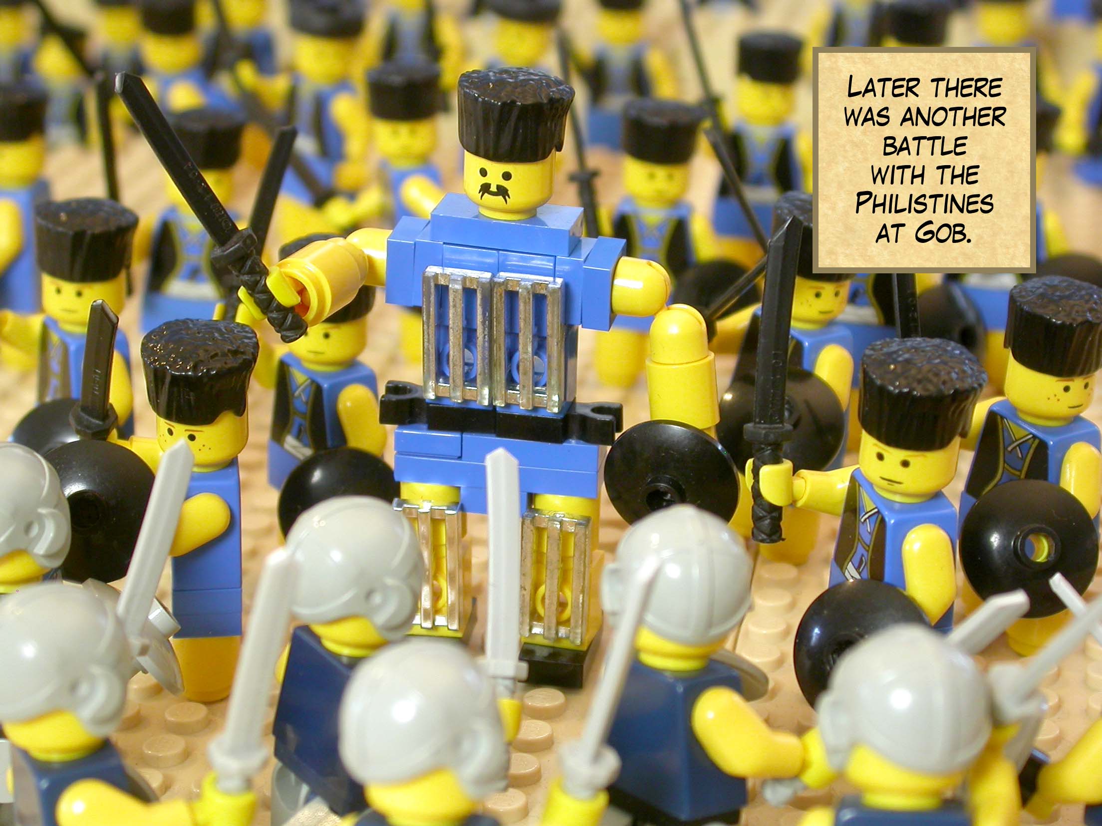 Later there was another battle with the Philistines at Gob.
