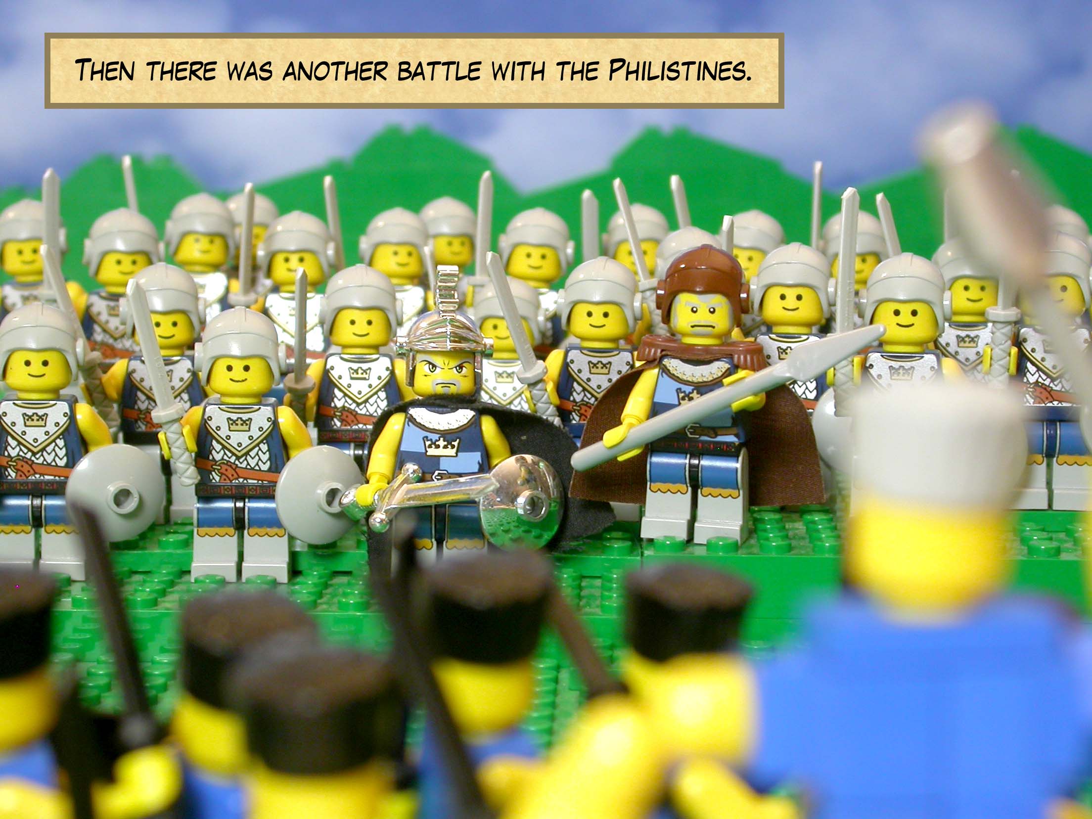 Then there was another battle with the Philistines.