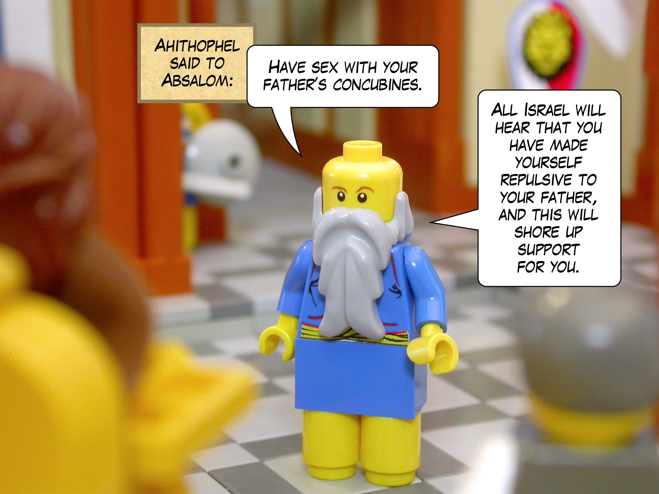 David's friend Hushai the Arkite came to Absalom and said, 'Long live the king! I will be loyal to the one whom Yahweh, these people, and all the Israelites have chosen.'