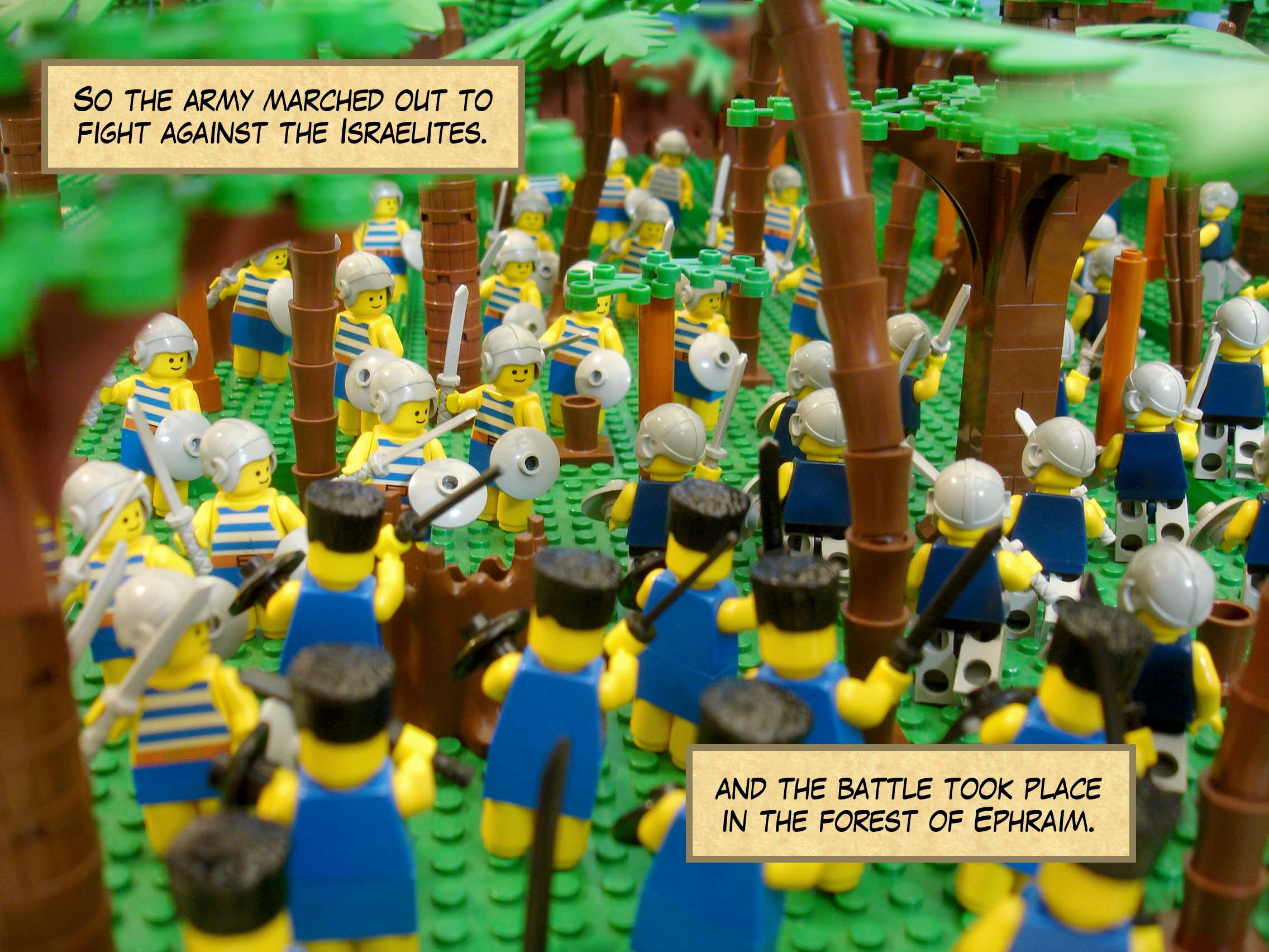 David gave this order to his army commanders Joab, Abishai, and Ittai, 'For my sake, deal gently with the young man Absalom.' And the entire army heard him give this command concerning Absalom.