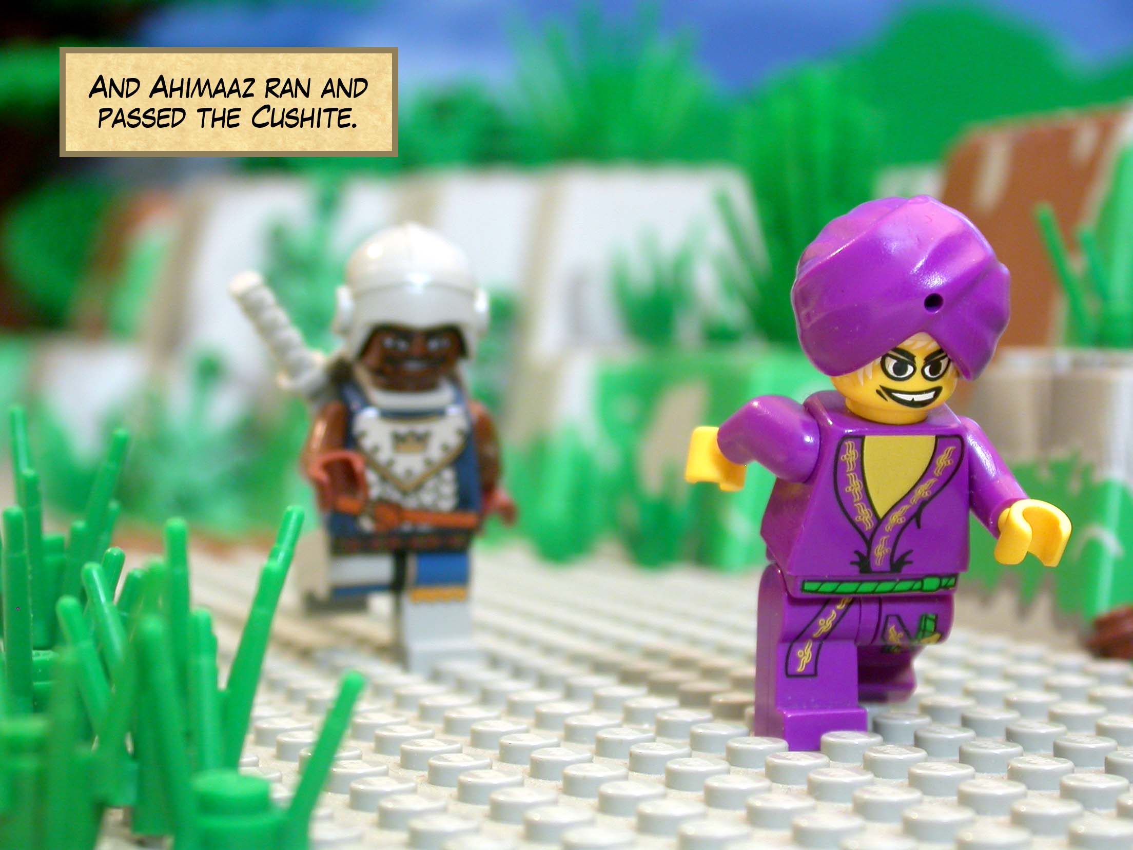 And Ahimaaz ran and passed the Cushite.