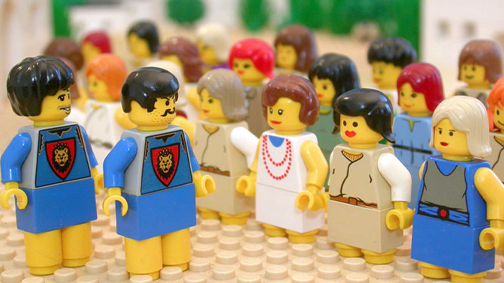 Young Woman Used as Blanket