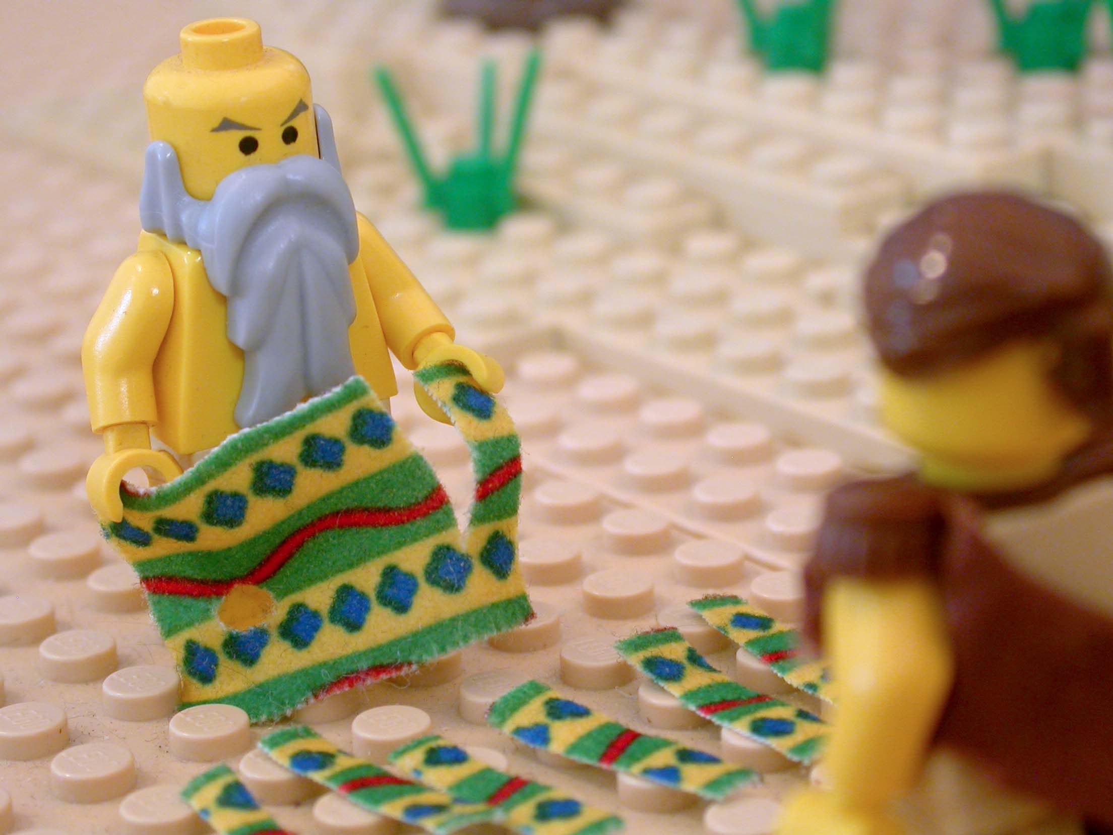 Ahijah was dressed in a new garment, and he took the garment and tore it into twelve pieces.