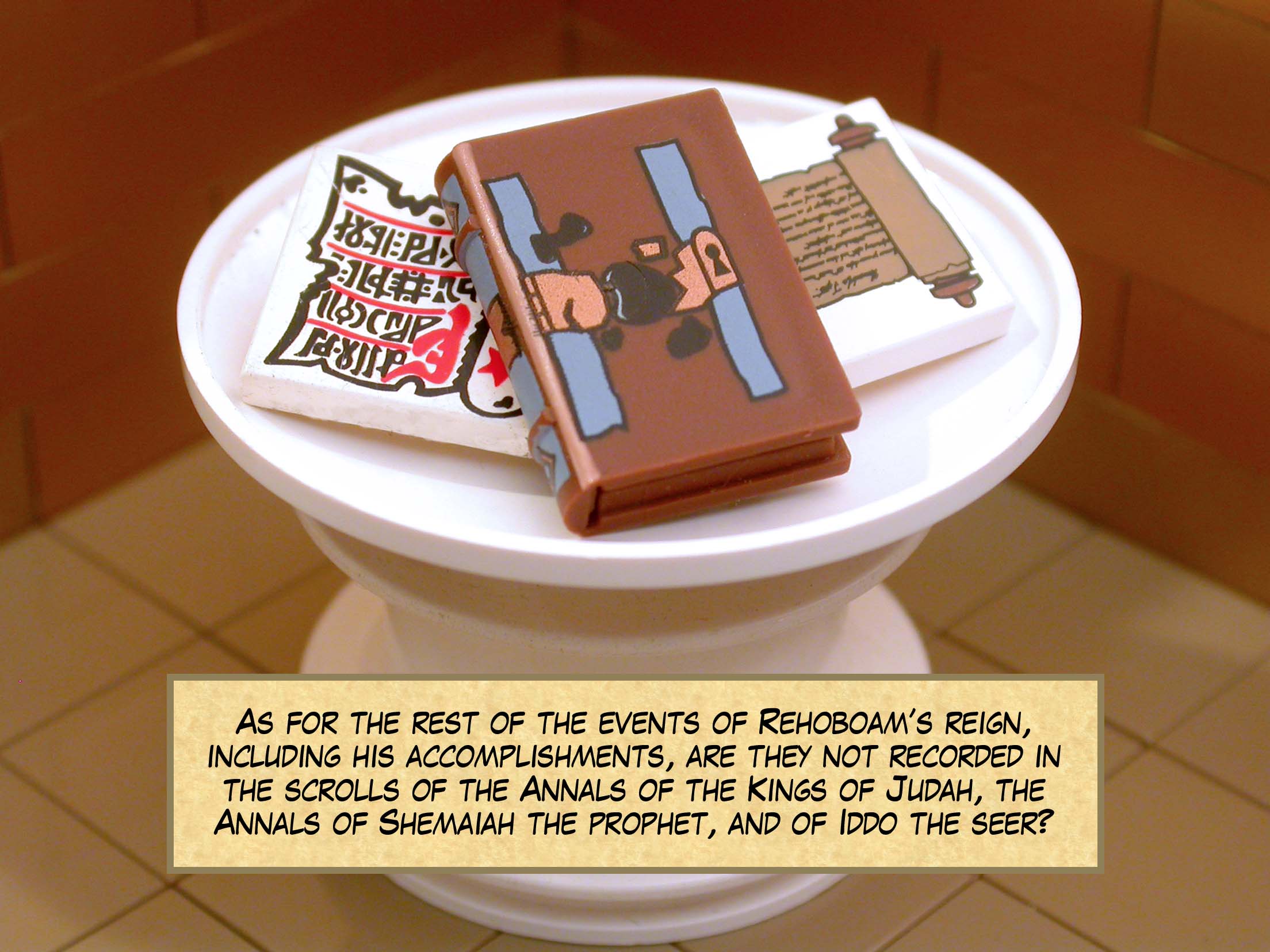 As for the rest of the events of Rehoboam’s reign, including his accomplishments, are they not recorded in the scrolls of the Annals of the Kings of Judah, the Annals of Shemaiah the prophet, and of Iddo the seer?