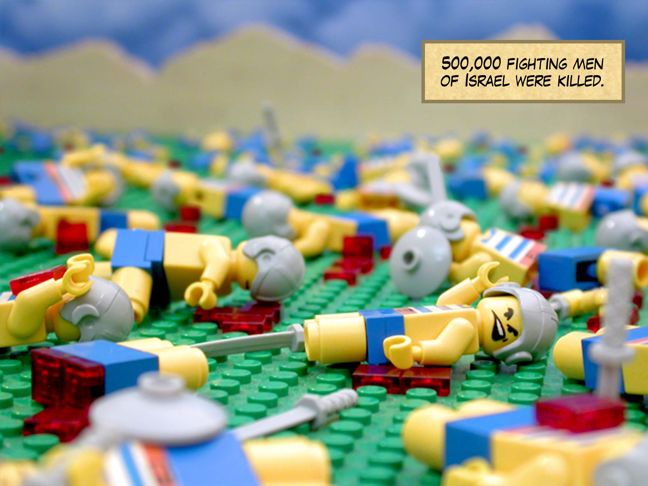 500,000 fighting men of Israel were killed.