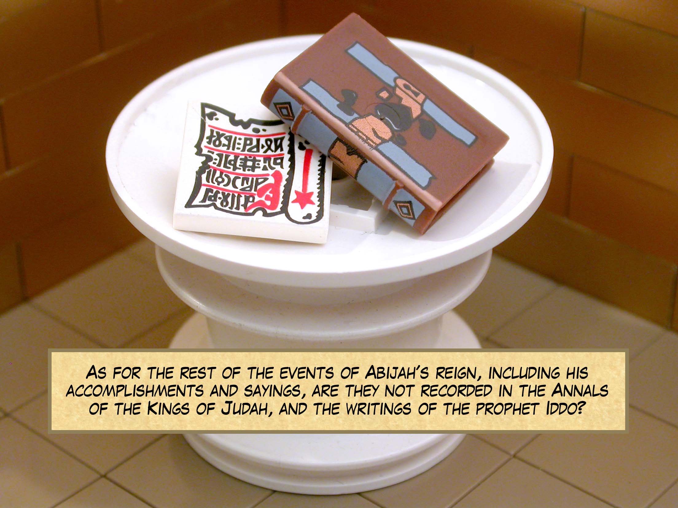 As for the rest of the events of Abijah's reign, including his accomplishments and sayings, are they not recorded in the Annals of the Kings of Judah, and the writings of the prophet Iddo?