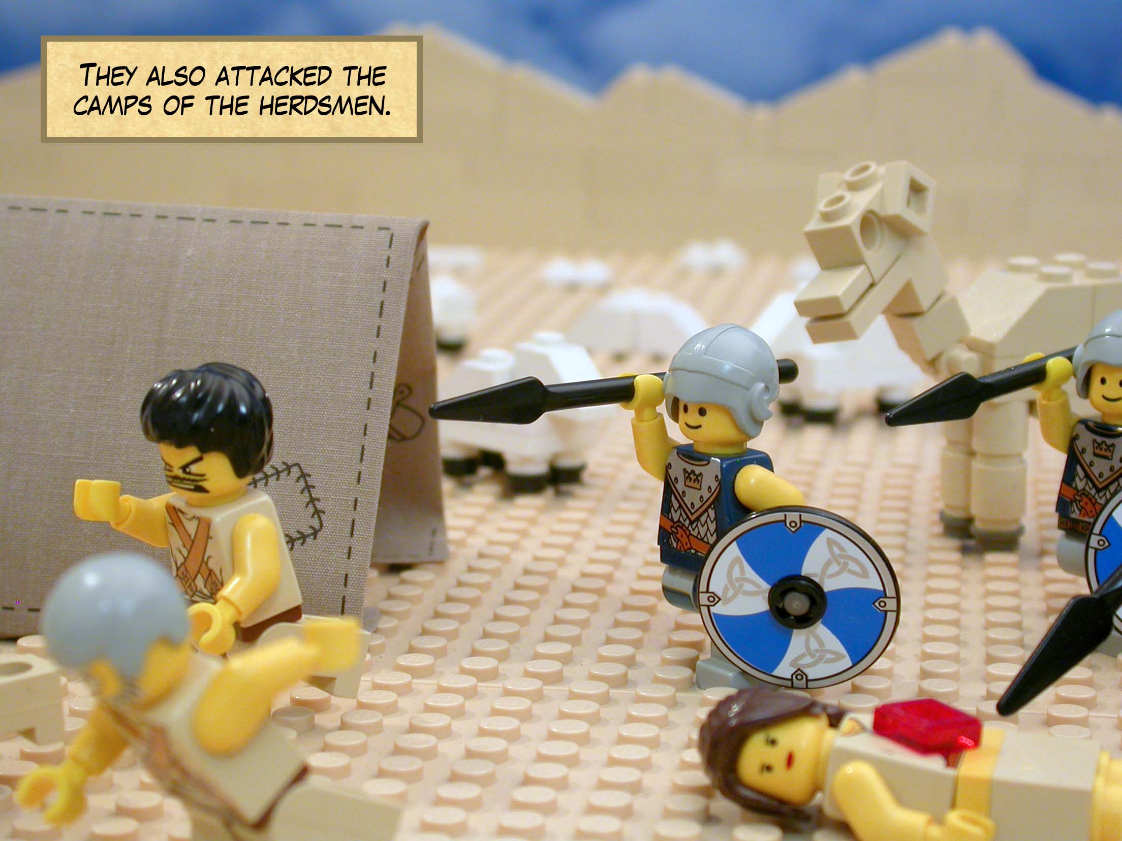 They also attacked the camps of the herdsmen.