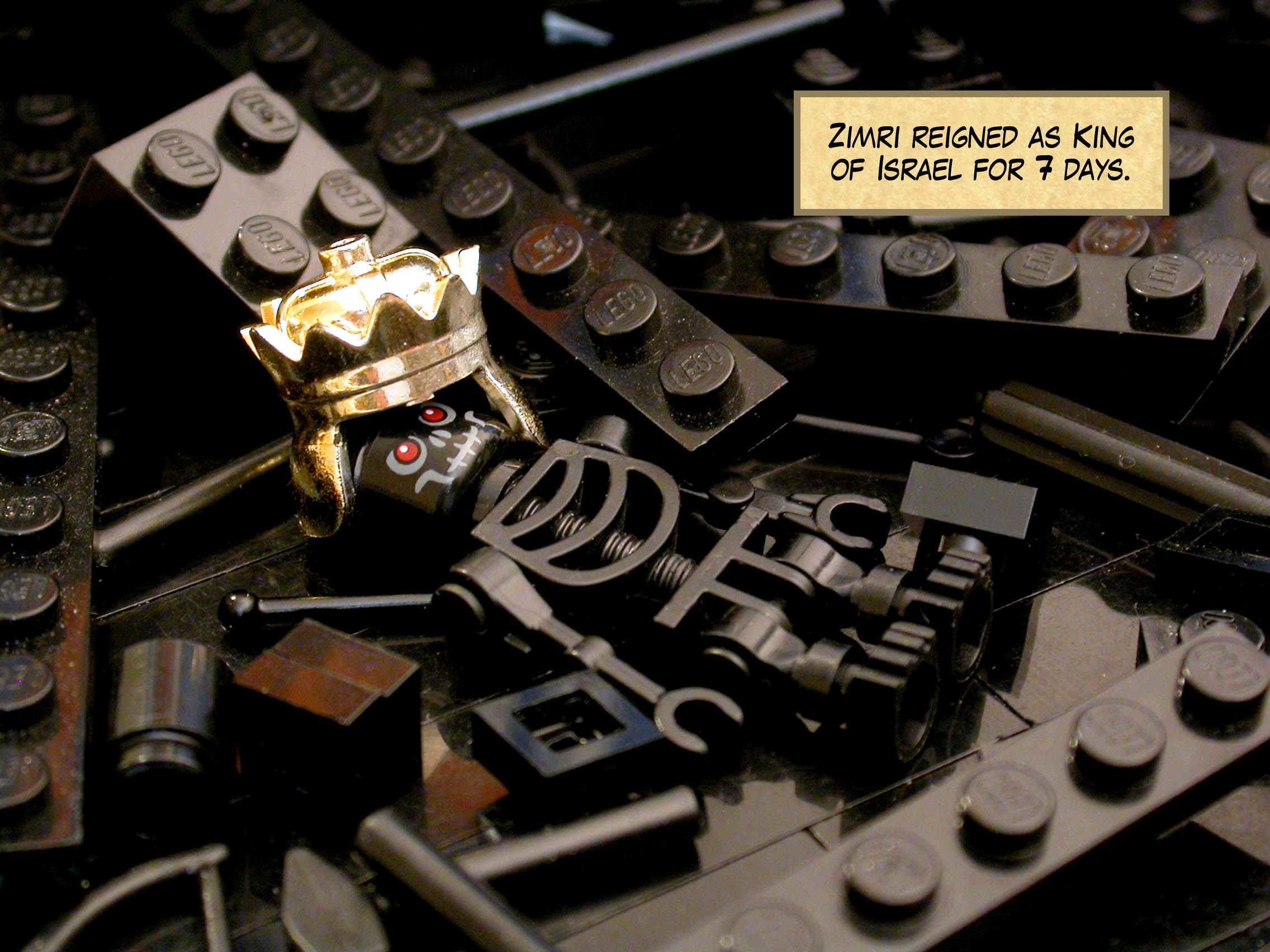 Zimri reigned as King of Israel for seven days.