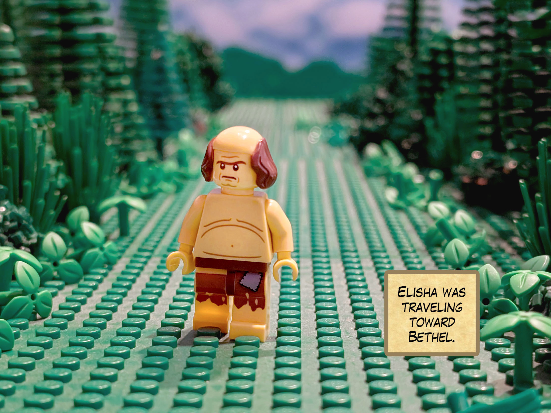 Elisha was traveling toward Bethel.