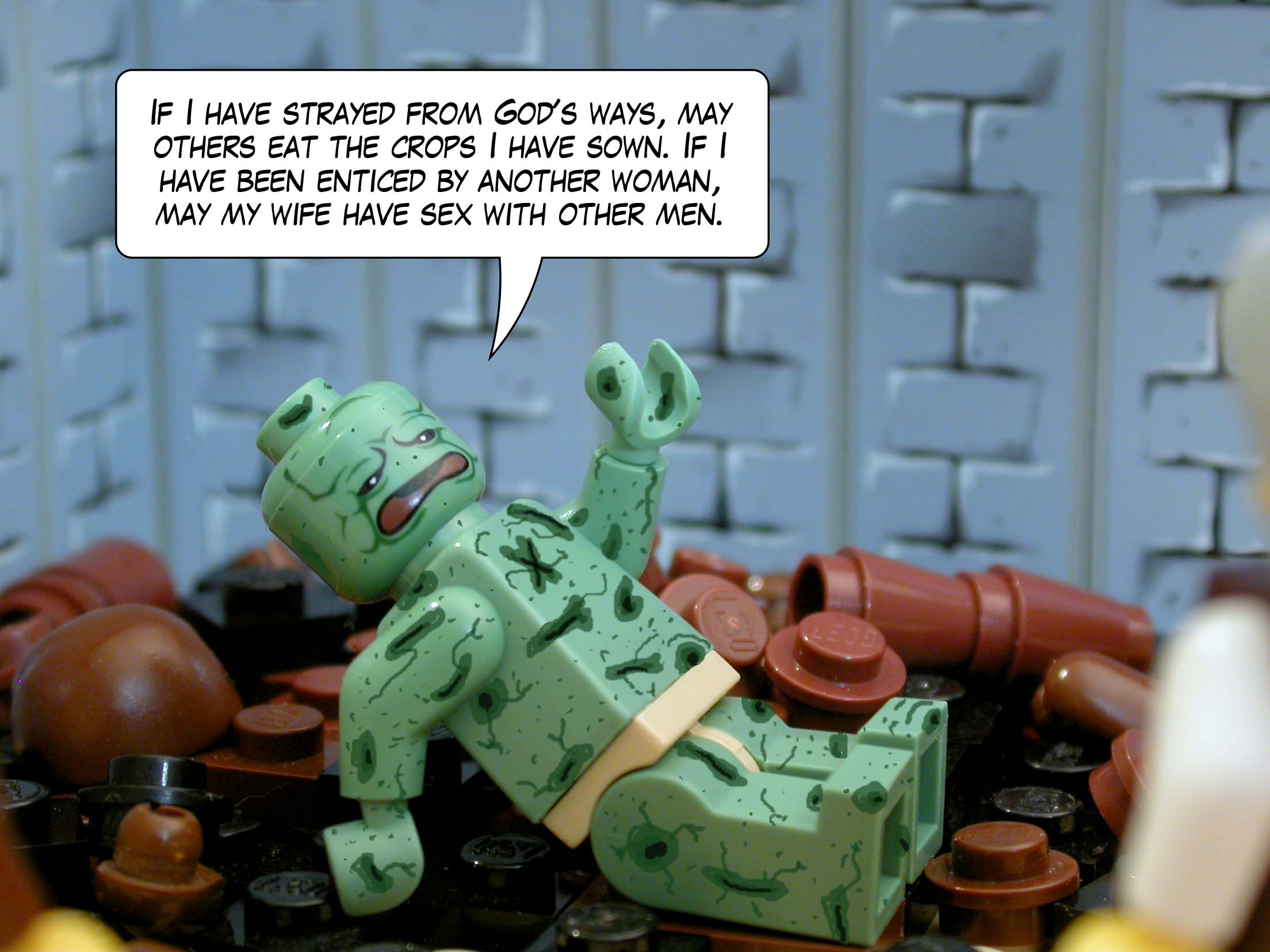 'I rescued the poor who cried for help, and the orphans with no one to help them. I made widows rejoice. I was eyes to the blind and feet to the lame.'<br>