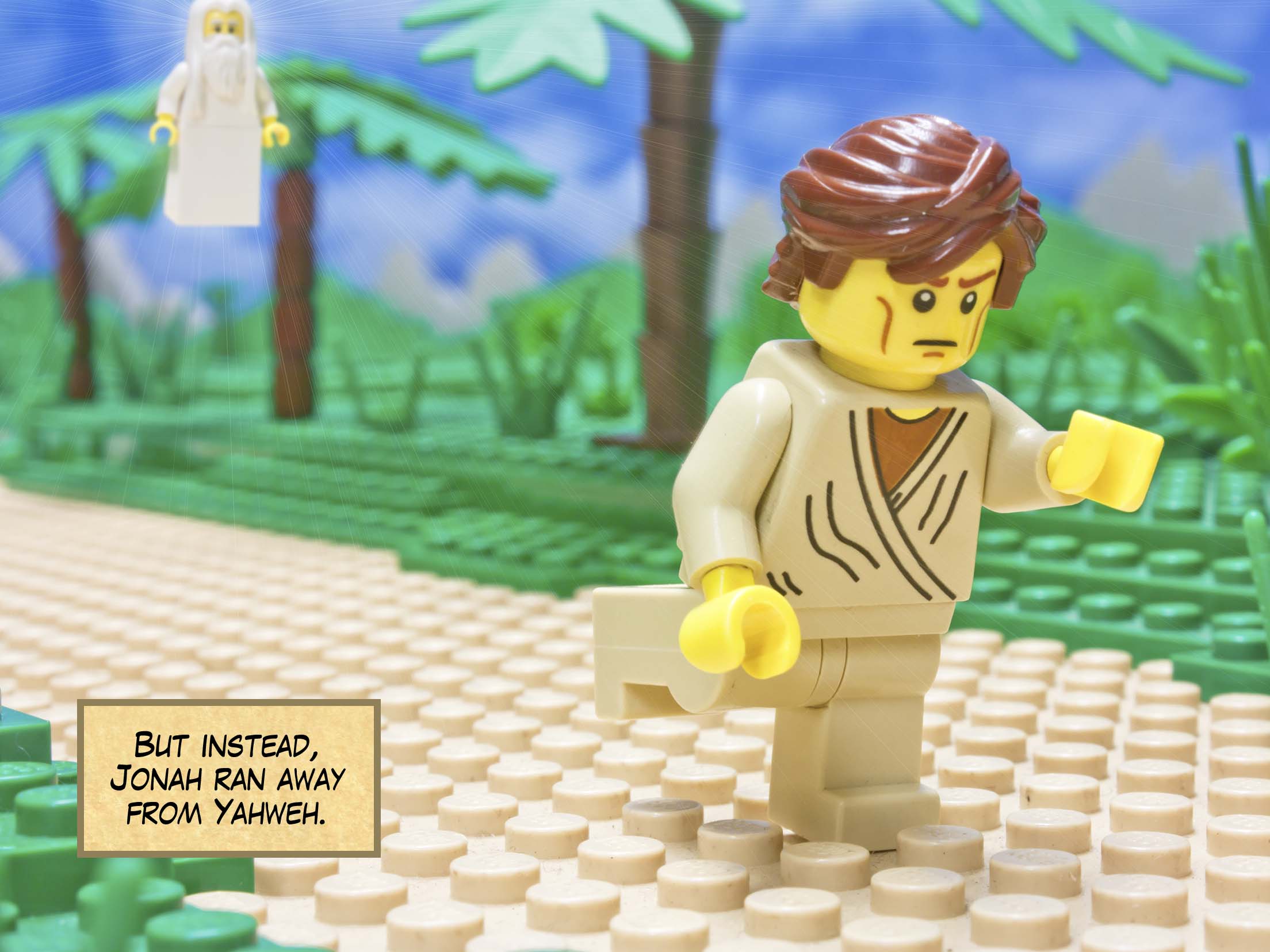 But instead, Jonah ran away from Yahweh.